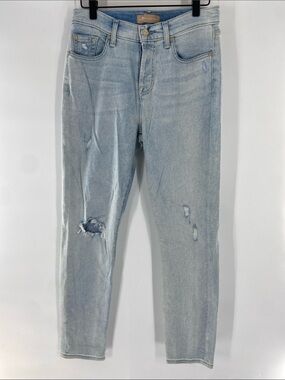 for all mankind Luxe Vintage Blue Boyfriend Pants Jeans Size 26 Gently Used